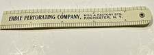 1950'S VTG ERDLE Perforating COMPANY SHEET METALS ROCHESTER NY FOLDING RULER picture