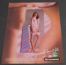 1985 Print Ad Sexy Heels Long Legs Fashion Lady Blonde No Nonsense Pantyhose Art picture