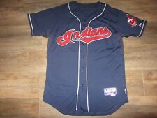 Victor Martinez Cleveland Indians MLB Baseball Majestic Authentic Jersey 48 Auto picture