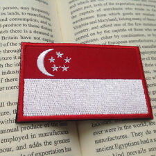 NATIONAL SINGAPORE FLAG OF PATCH TACTICAL MILITARY BADGE PATCH picture