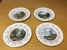 4 Royal Crown Imperial 10” Cabinet Plates Amsterdam Holland Signed - Excellent picture