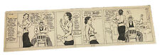 1930’s Jane Arden By Ross Original Comic Art Newspaper Strip VINTAGE ✅ RARE 22X6 picture