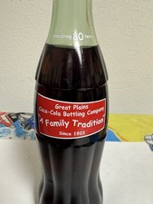 Coca Cola Bottle Great Plains Bottling Company 80th Very Hard To Find  picture