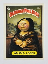1985 Topps Garbage Pail Kids -Series 2 -Glossy #67b MONA LOSER (EX) See PICS picture
