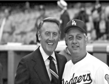 VIN SCULLY & TOMMY LASORDA  Dodgers Baseball Legends Picture Photo Print 11
