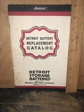 Detroit Storage Batteries Vintage -Catalog- 1917 Original Copy Detroit Battery picture