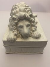 Rare FITZ AND FLOYD Lion Lidded Box, Vintage picture
