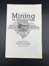 January 1927 Mining in California Quarterly w/ Maps Storage Reservoirs Yuba Rvrs picture