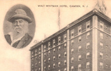 Walt Whitman Hotel Camden NJ Postcard RPPC Mayrose Publishers Linden NJ picture