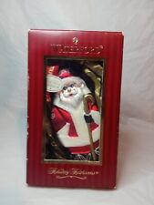 Waterford Holiday Heirlooms Glass Santa Exquisite Christmas Ornament. New picture