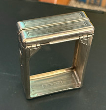 Vintage Jemco Hold-a-Pak Metal Hinged Tobacco/Cigarette Case Holder picture