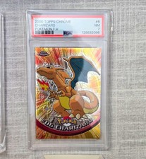 Topps 2000 Topps Chrome Charizard #06 Chrome Hologram PSA 7 128832096 picture
