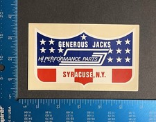 Original Vintage Generous Jacks Performance Parts Syracuse NY Speed Shop 1970βs picture