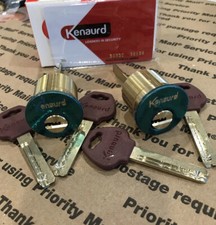 2 High Security Rim/MortiseT- Type.Key Alike Pick Resistant  .Best. 4 keys.  picture