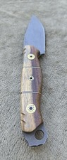 Half Face Blades Very Rare Early, Pheasant Wood, Double Split, Over Sized Pins. picture