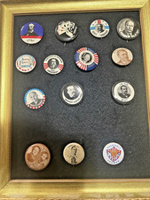 VINTAGE PINBACKS POLITICAL PRESISENTIAL PINS 14 TOTAL picture