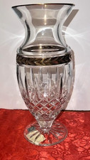 LENOX MAJESTIC GOLD FINE CRYSTAL FLOWER VASE 10