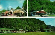Vintage Postcard- 74459. Newfound motor lodge. Cherokee, NC. Unposted 1960s picture