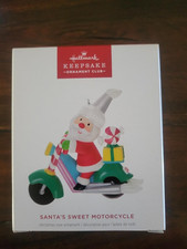 MIB Hallmark 2026 SANTA'S SWEET MOTORCYCLE KOC EXCLUSIVE Ornament -  picture
