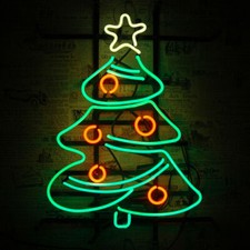 Christmas Tree Store 24x16 Neon Sign Light Lamp Workshop Garage Decor Gift picture