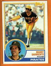 MANNY SARMIENTO(PITTSBURGH PIRATES)1983 TOPPS BASEBALL CARD picture