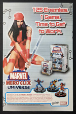 Heroclix Marvel Universe Elektra Print Ad Game Poster Art PROMO Original WizKids picture