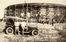 1922 Wortham TX Texas Atlantic Oil Tank Farm Ll Allen RPPC Photo Postcard COPY picture