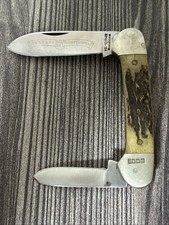Vintage “RARE” Schrade Canoe Stag Handle Sheffield England Late 70s Used GC picture