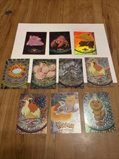 Topps 2000 Pokémon Lot Of 10 Silver Foil Holo TV Animation Nm Rare picture