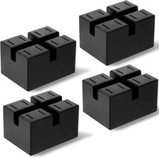 4 Pack Pinch-Weld Blocks, Solid Rubber Auto Lift Jack Stand Pad, Weld Frame Guid picture