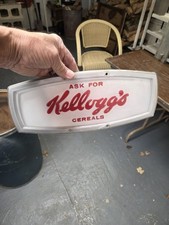 Kellogg's RARE VINTAGE RESTAURANT DINER CEREAL DISPLAY Rack Sign picture