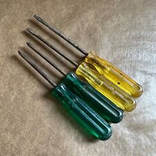 4x VINTAGE STANLEY & PHILLIPS HEAD SLOTTED AUSTRALIAN MADE SCREWDRIVERS picture