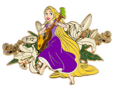 PALM Disney Tangled Rapunzel Strings and Sunshine Jumbo Collectible Pin picture