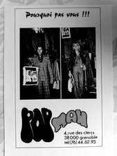 Vintage Advertising Pop Man Shop Grenoble Mike Brant Patrick Juvet Photocopy picture