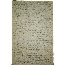 1821 John McNeil Jr Signed ALS Franklin Pierce Family, NH Gov & War of 1812 picture