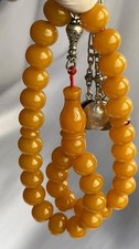 Old German Cherry Amber 33 سبحة مسكي الماني قديم مغلف مغشى مقفووول خرطة ذروية picture