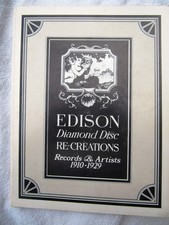 Ray WILE Dethlefson EDISON DIAMOND DISC RE CREATIONS RECORDS & ARTISTS-1910 1929 picture