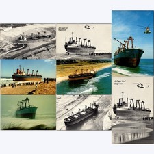 Postcard Set Maltese Marine Freighter Eldia Shipwreck & Rescue Nauset Beach (B8) picture