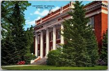 University Of Oregon Eugene Oregon Johnson Hall Administration Building Postcard picture