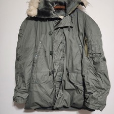 Vintage 1978 US Military N3B Snorkel Parka Lancer Clothing Scovill Zip Jacket picture