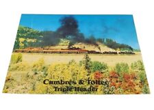 Triple Header Train Cumbres Toltec Railroad Route Vtg Postcard 9-11 Jared Fogle picture