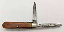 Vintage Camillus New York USA 27 Electricians 2 Blade Folding Pocket Knife picture