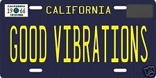 The Beach Boys Good Vibrations 1966 CA License Plate picture