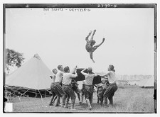 Gettysburg Pennsylvania USA Boy Scouts 1913 Great Reunion Camp Tumble Jump picture