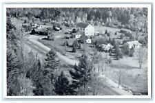 c1940's Bird's Eye View Of Half Way Cabins Mattawamkeag Maine ME Trees Postcard picture
