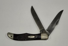Vintage Case XX USA 7 DOT 1973 6265 SAB DR Folding Hunter Knife w/ Sheath picture