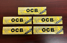 OCB Solaire Slim Cigarette Rolling Papers + Tips -5 PACKS picture
