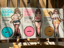 Nagachichi Nagai-san BIG Acrylic Figure Stand 3 Set Jujiiro Satan-chan picture