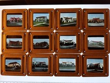 1910's RARE CALIFORNIA BUNGALOW COLOR GLASS SLIDES X 23 LOS ANGELES ARCHITECTURE picture