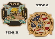 St Johns County Sheriff Serve With Excellence Challenge Coin 1#16 picture